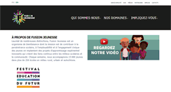 Desktop Screenshot of fusionjeunesse.org