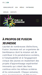 Mobile Screenshot of fusionjeunesse.org